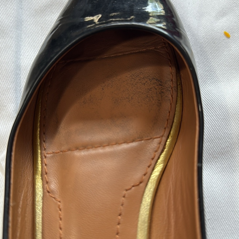 Givenchy Black Flats with Zipper Detail Size 7/7.5 - Picture 7 of 11